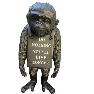 Bansky Brandalism Monkey sign figure by Medicom 100% Authentic